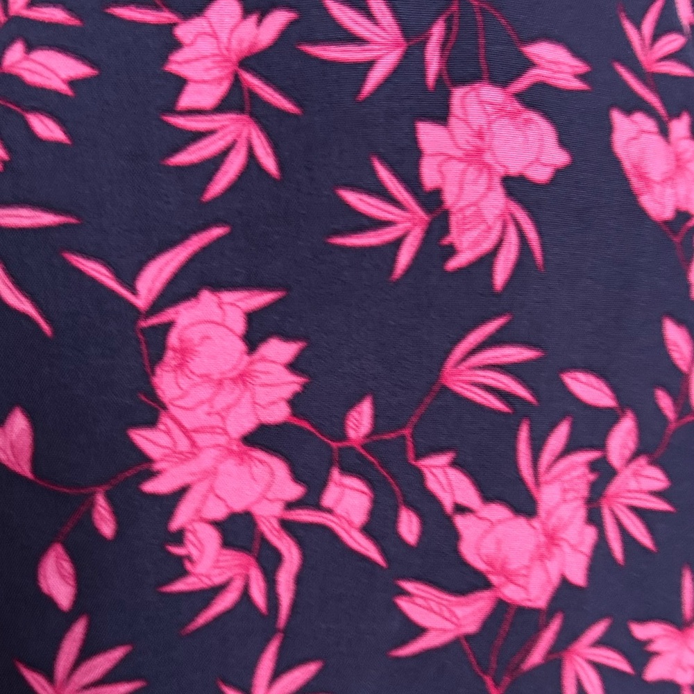NWT HYACINTH HOUSE Navy & Fuchsia Floral Norma Maxi Dress Size Medium - Picture 8 of 10